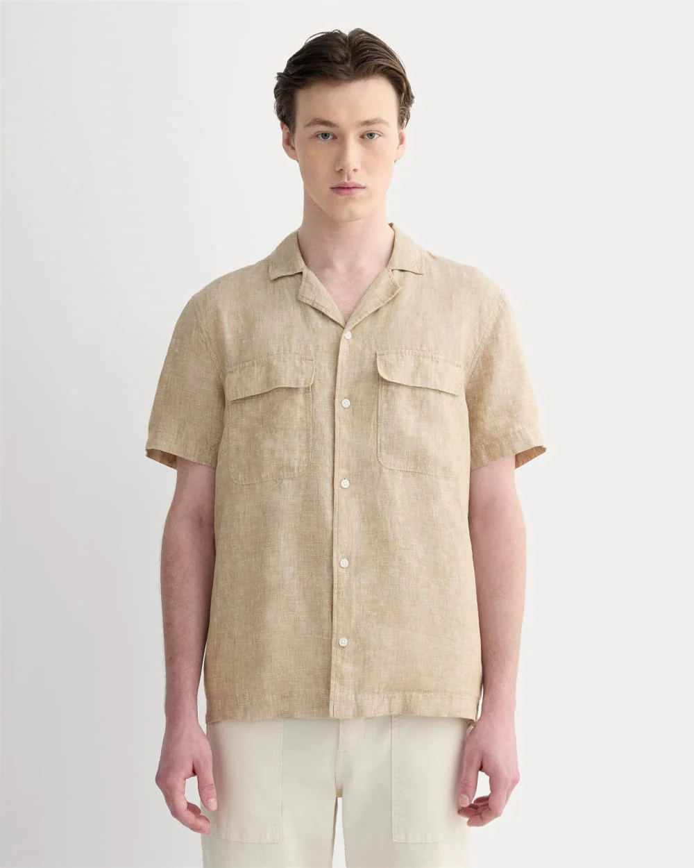 The Resort Shirt in Linen | Cornstalk Chambray