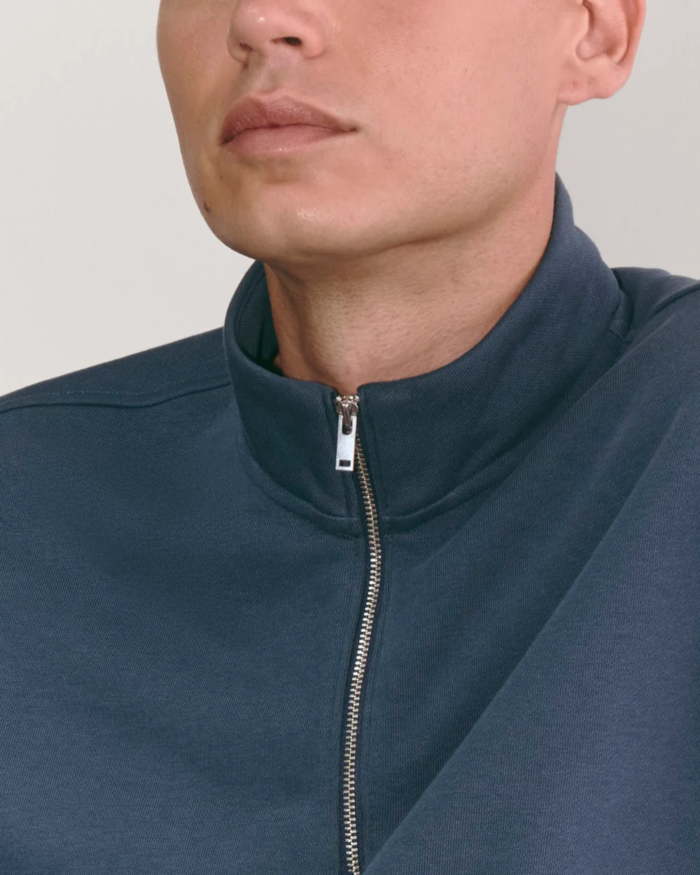 The Off-Duty Terry Quarter-Zip | Midnight Navy