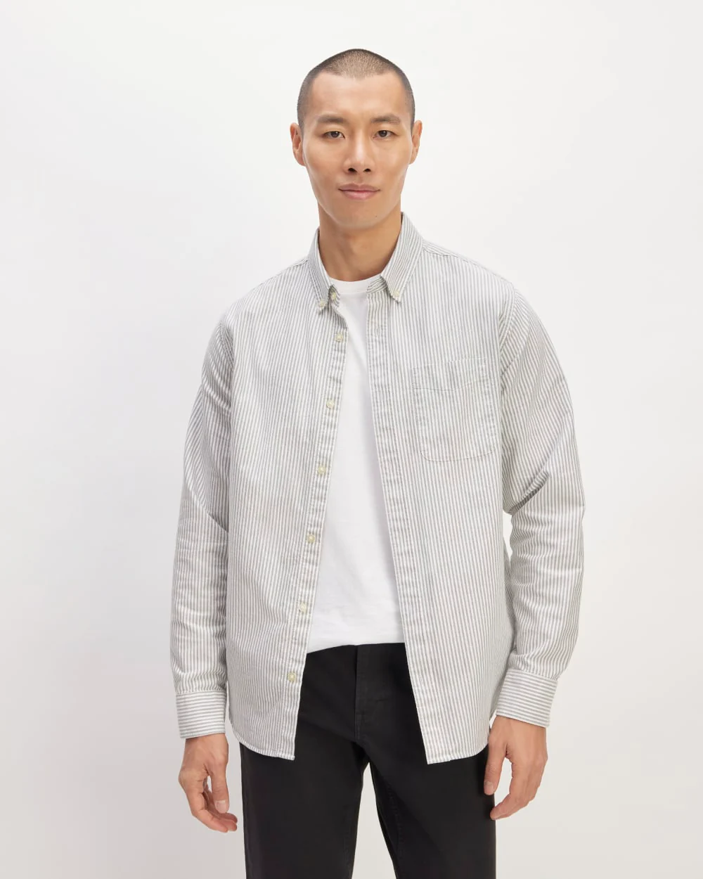 The Classic Oxford Shirt | Charcoal / White | Standard