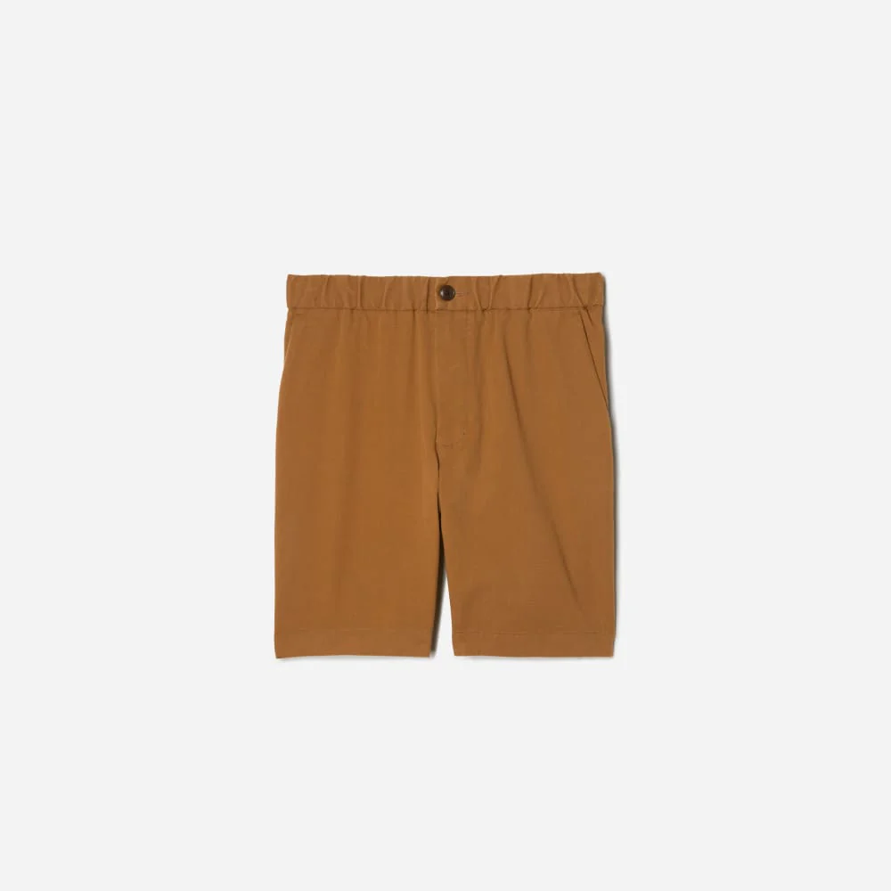 The Pull-On Performance Chino Short | Tawny Brown