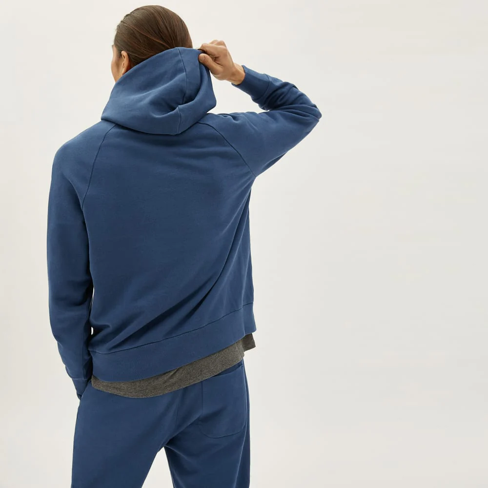 The Track Hoodie | Kingfisher Blue