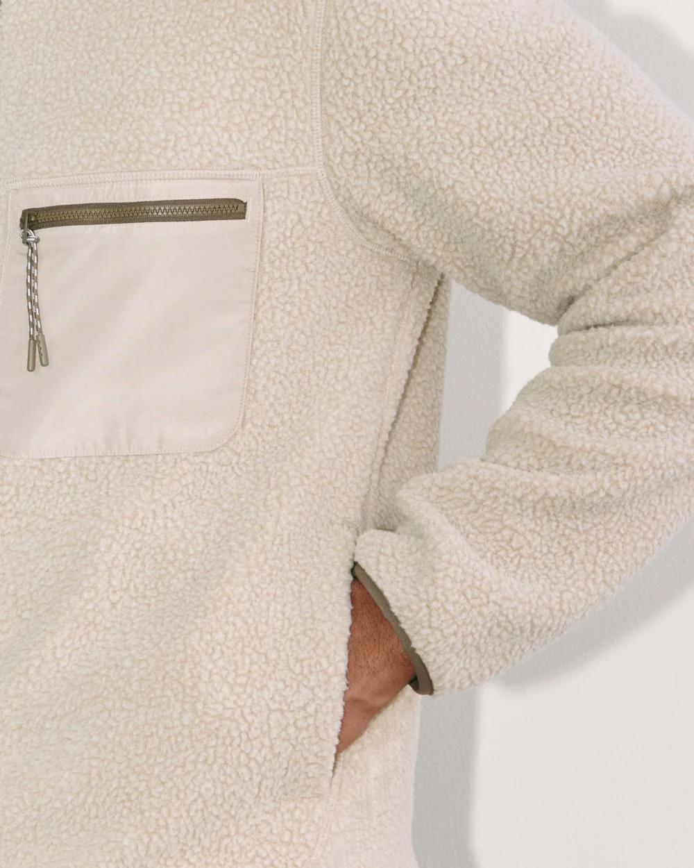 The Teddy Quarter-Zip Fleece | Heathered Oat