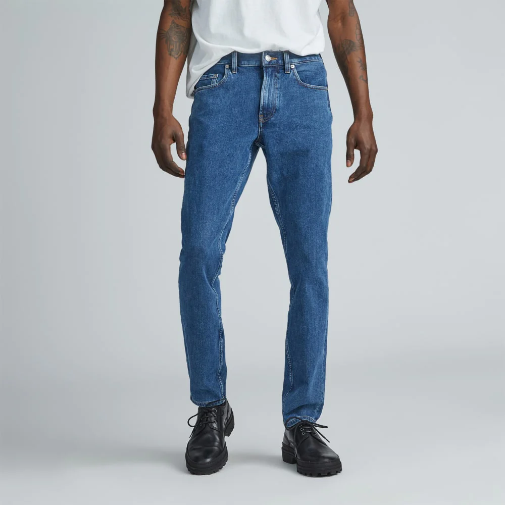 The Slim 4-Way Stretch Organic Jean | Uniform  | Marine