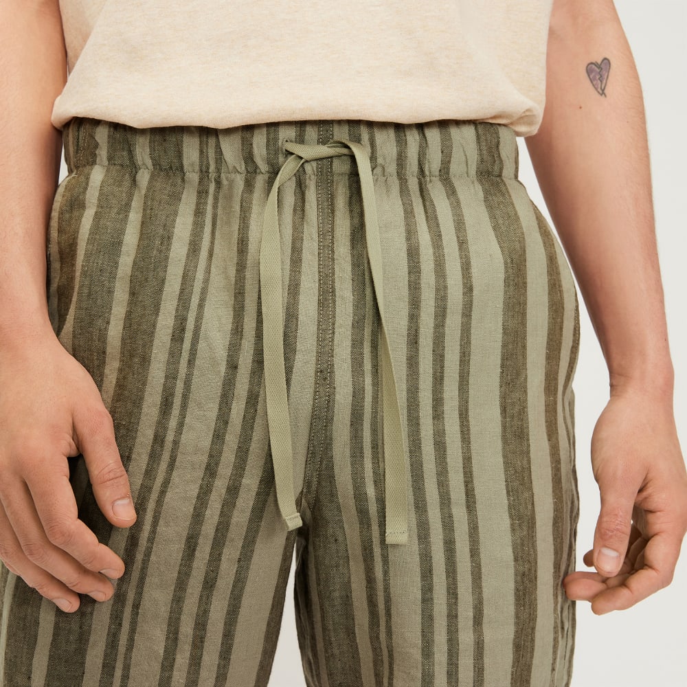 The Linen Easy Short | Seagrass / Kalamata