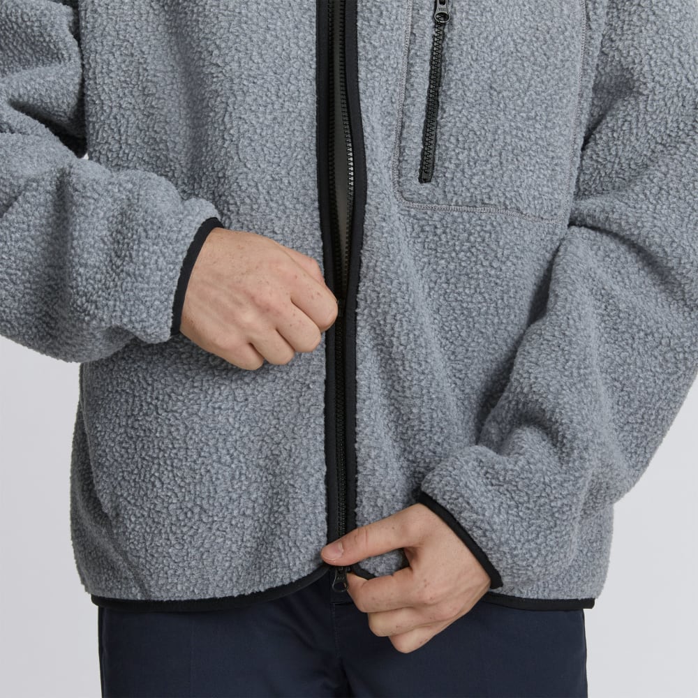 The ReNew Fleece Full Zip | Heathered Coal