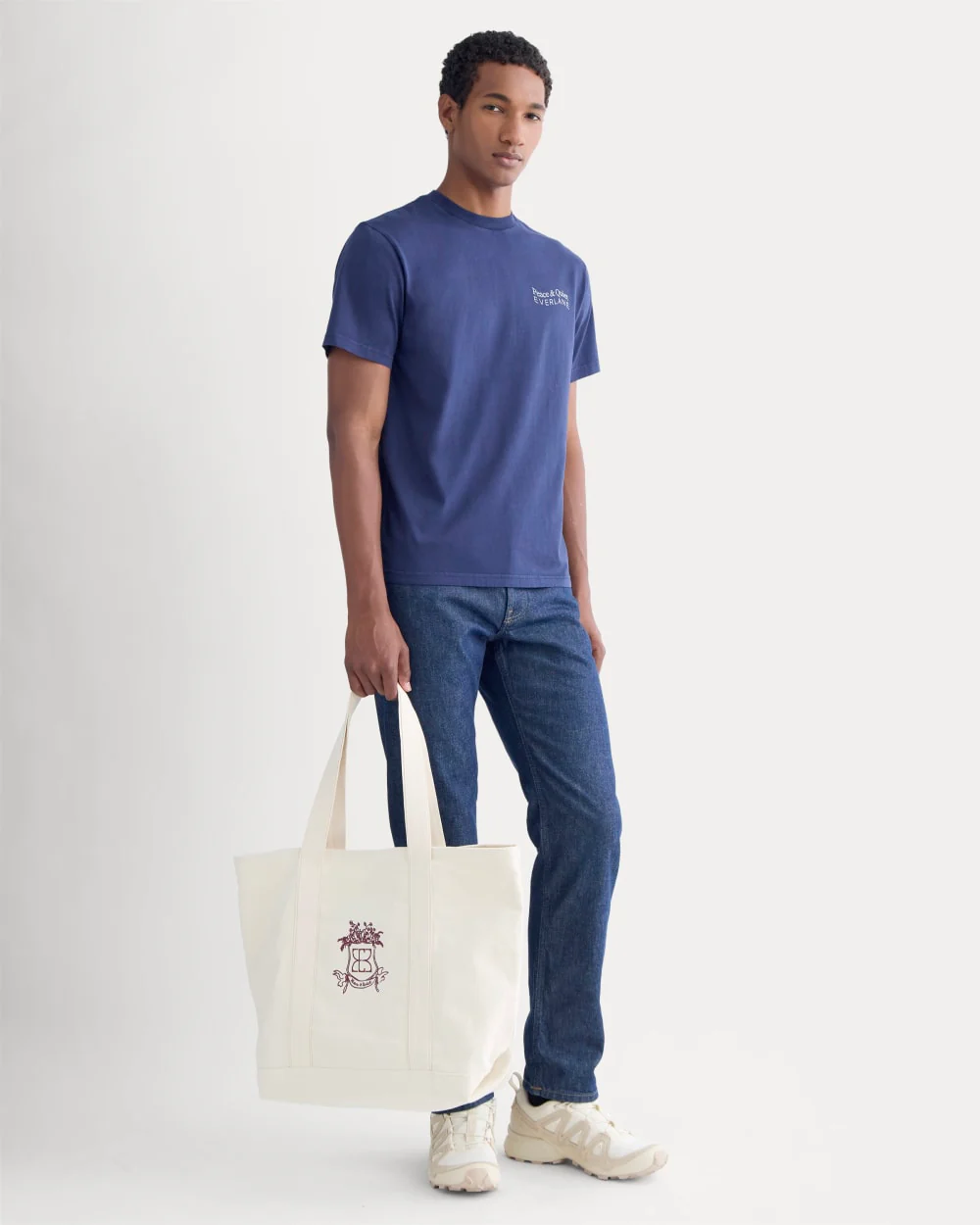 Everlane x Peace & Quiet Canvas Boat Tote | Bone