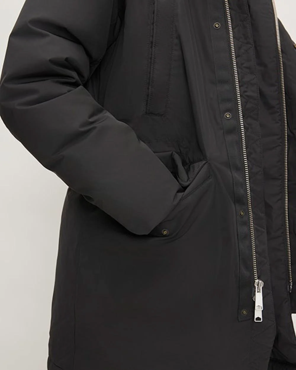 The ReNew Long Parka | Black