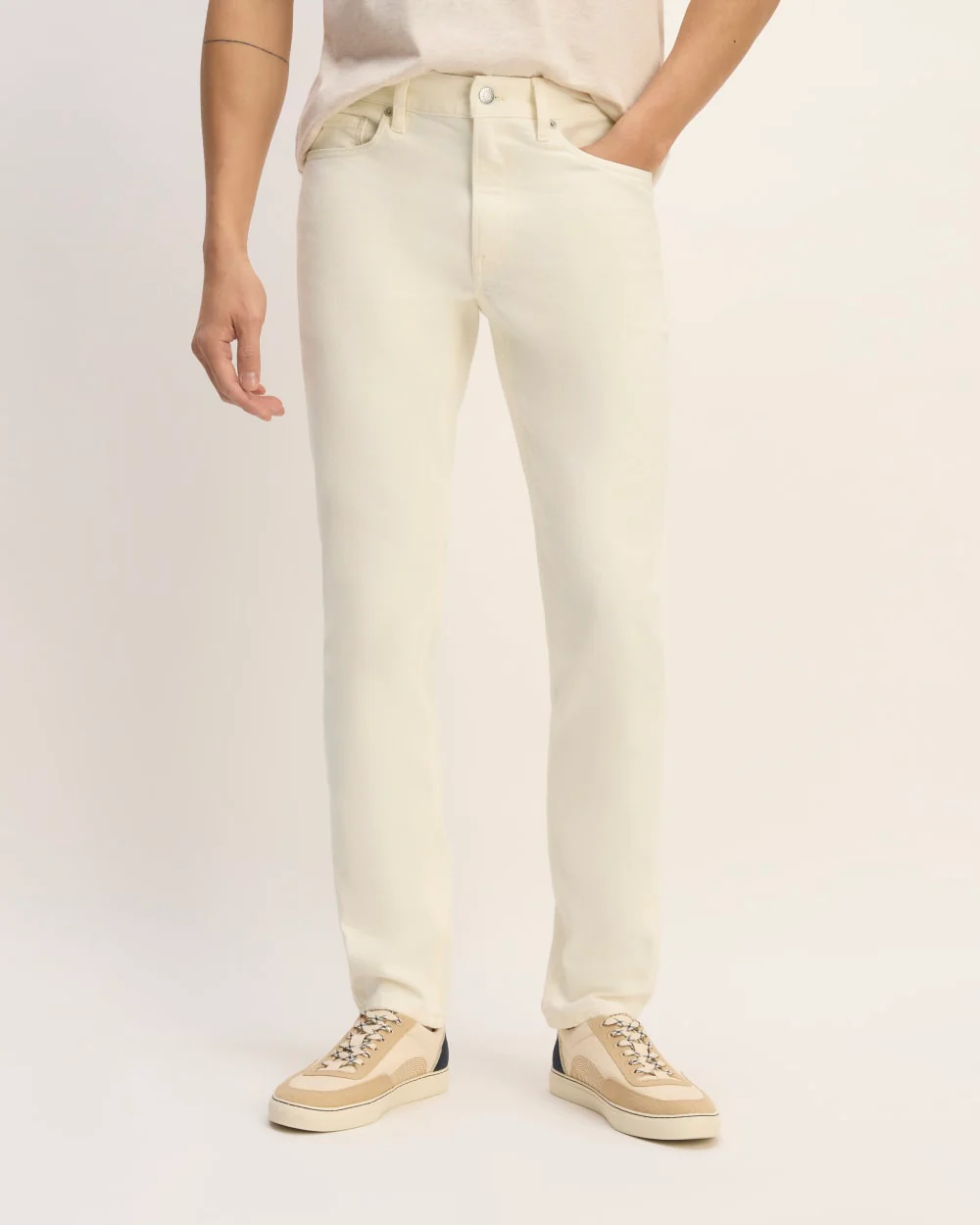 The Organic Cotton Slim-Fit Jean | Calico Ecru