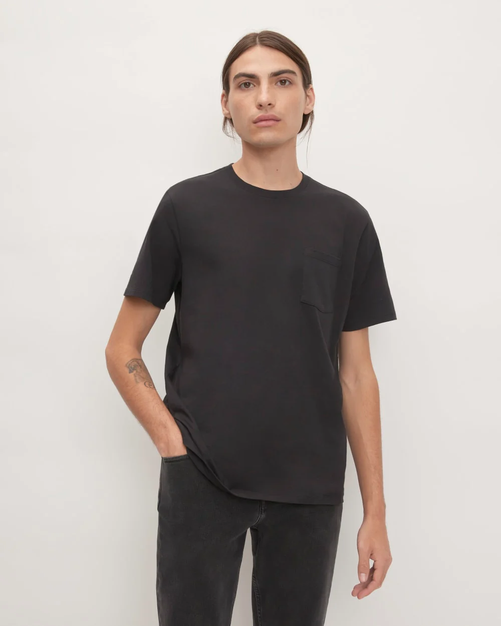The Organic Cotton Pocket Tee | Black