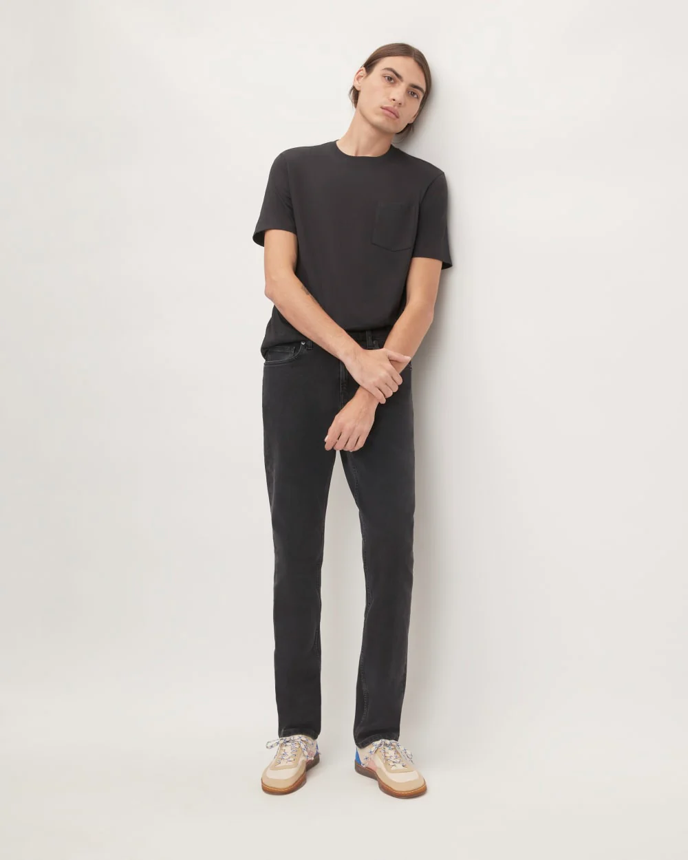 The Slim 4-Way Stretch Organic Jean | Uniform  | Washed Black