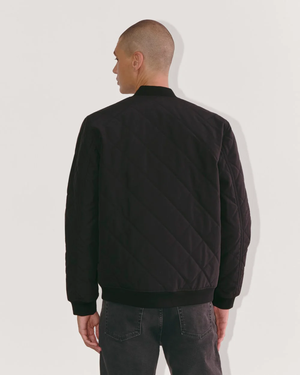 The Quilted Bomber | Black