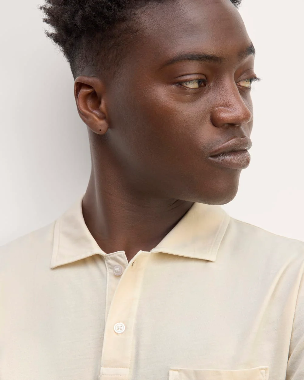 The Essential Organic Garment-Dyed Polo | Parchment