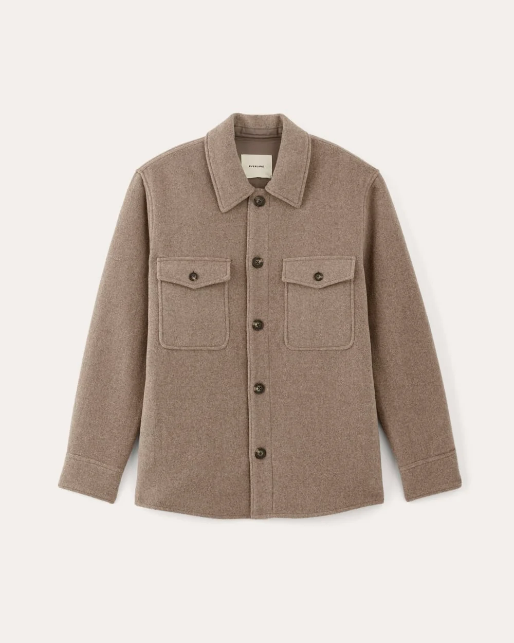 The Wool Overshirt | Heather Taupe