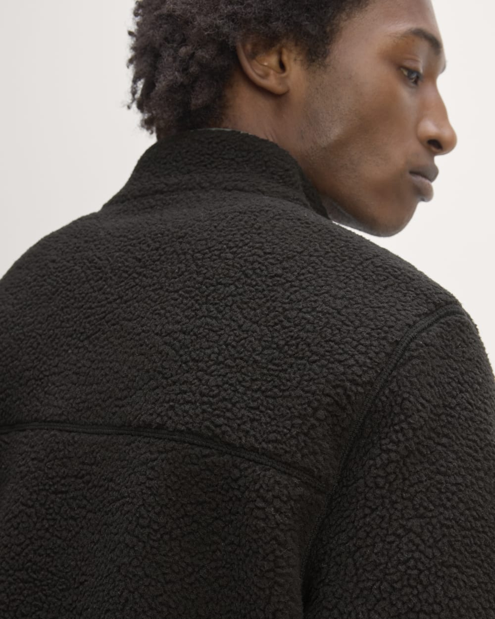 The Teddy Quarter-Zip Fleece | Black