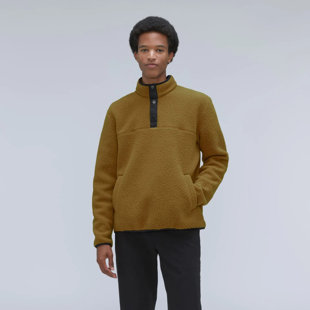 The ReNew Fleece Pullover | Tapenade