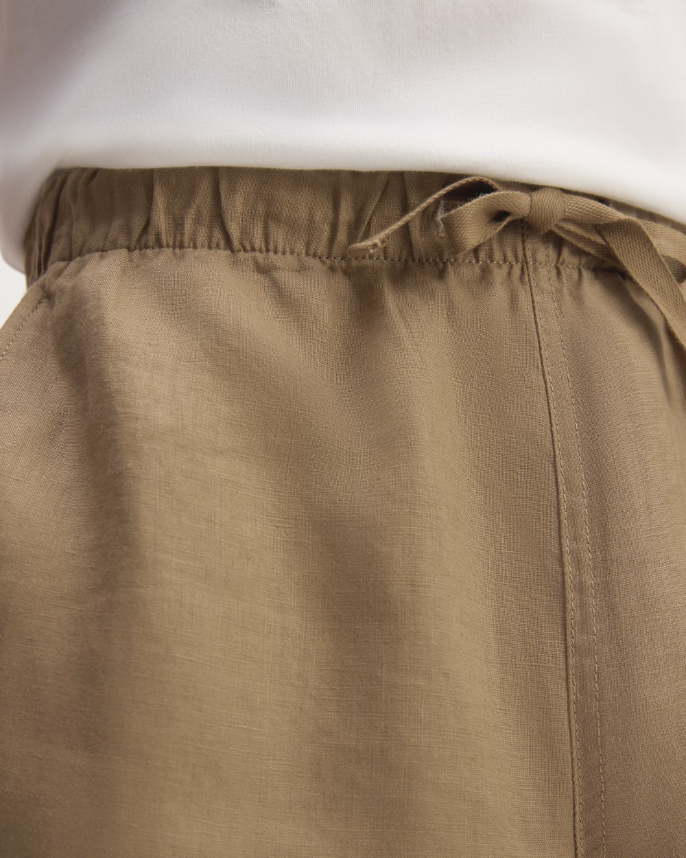 The Linen Easy Short | Toasted Coconut