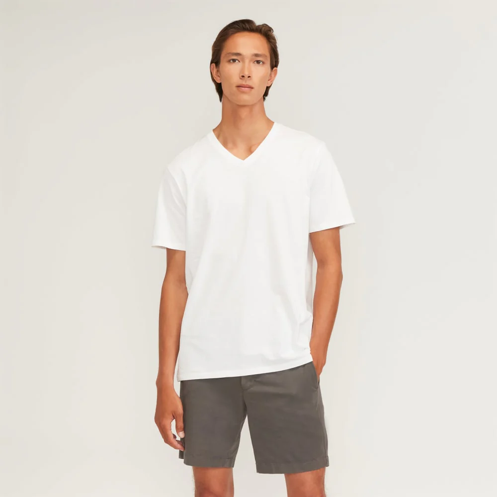 The Organic Cotton V-Neck Tee | White