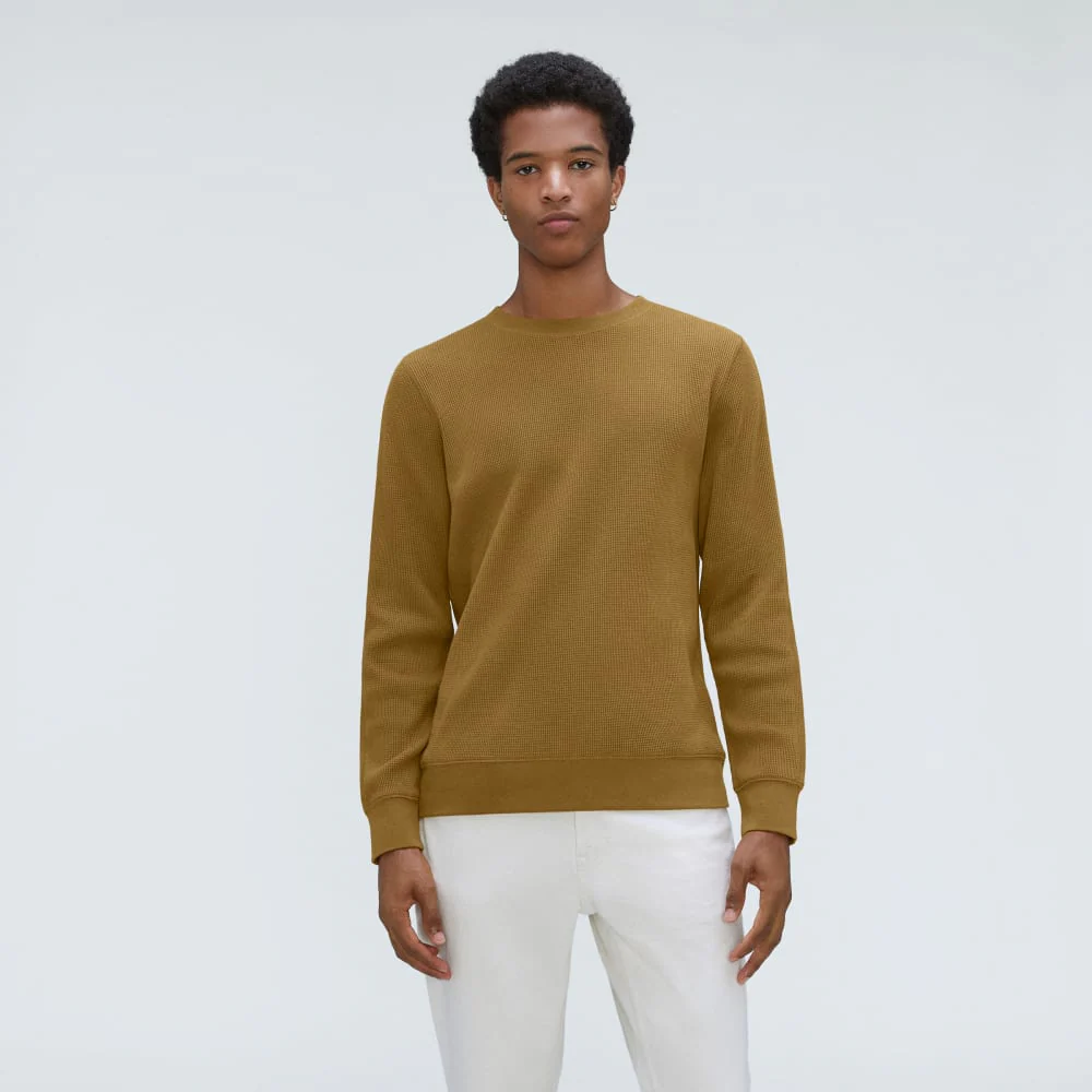 The Waffle Long-Sleeve Crew Tee | Tapenade