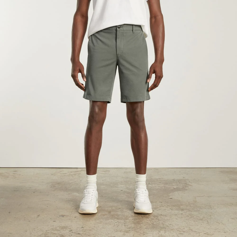 The 9 Slim-Fit Performance Chino Short | Pewter Green