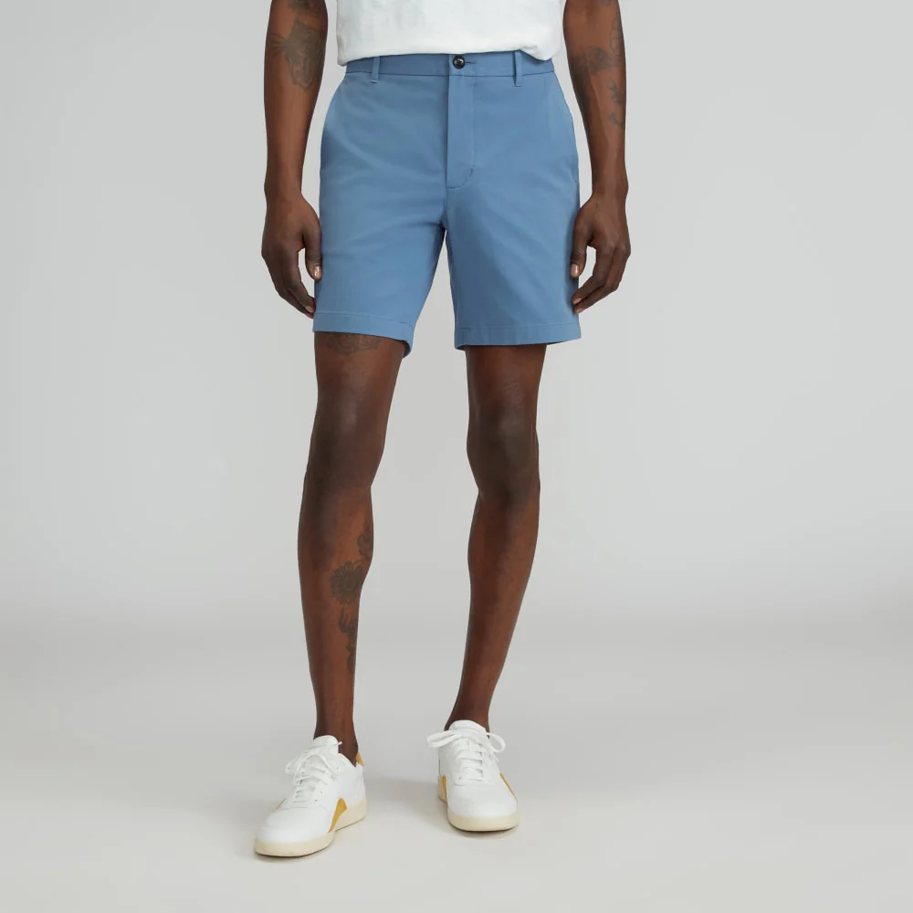 The 7” Slim-Fit Performance Chino Short | Bluefin
