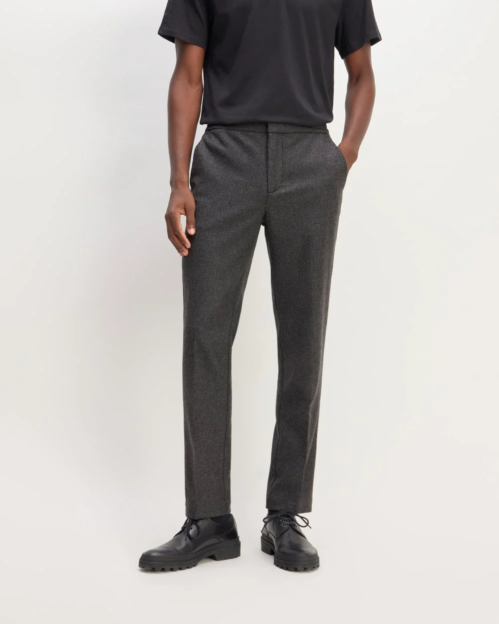 The Wool Flannel Pant | Heather Charcoal