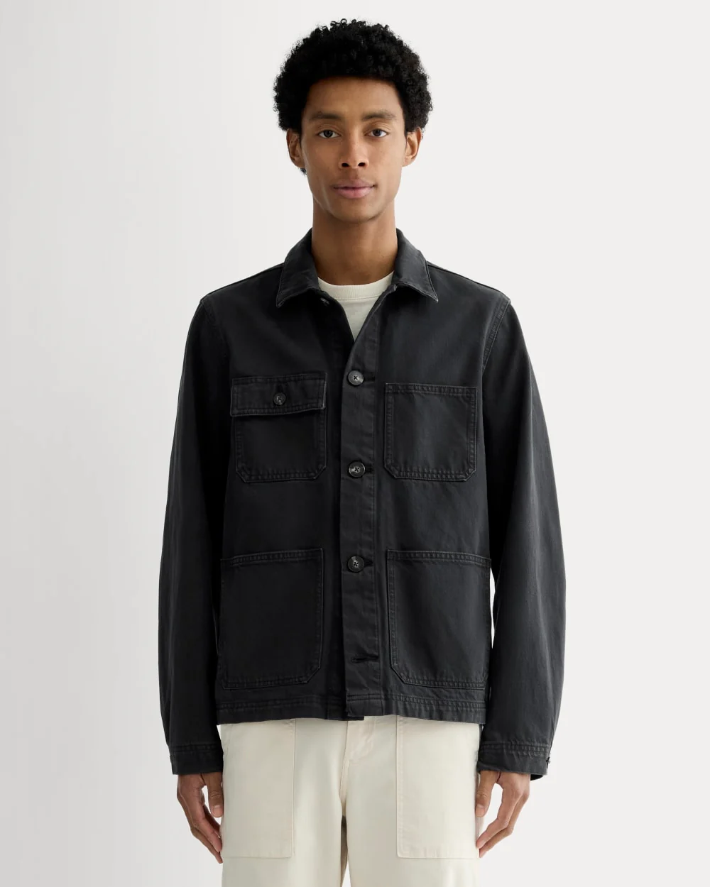 The Denim Utility Jacket | Black