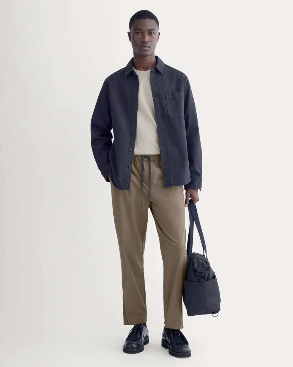 Transit Recycled Nylon Jogger | Deep Taupe