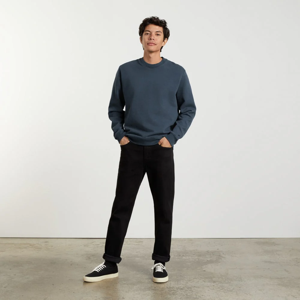 The Track Crewneck Sweatshirt | Kingfisher Blue