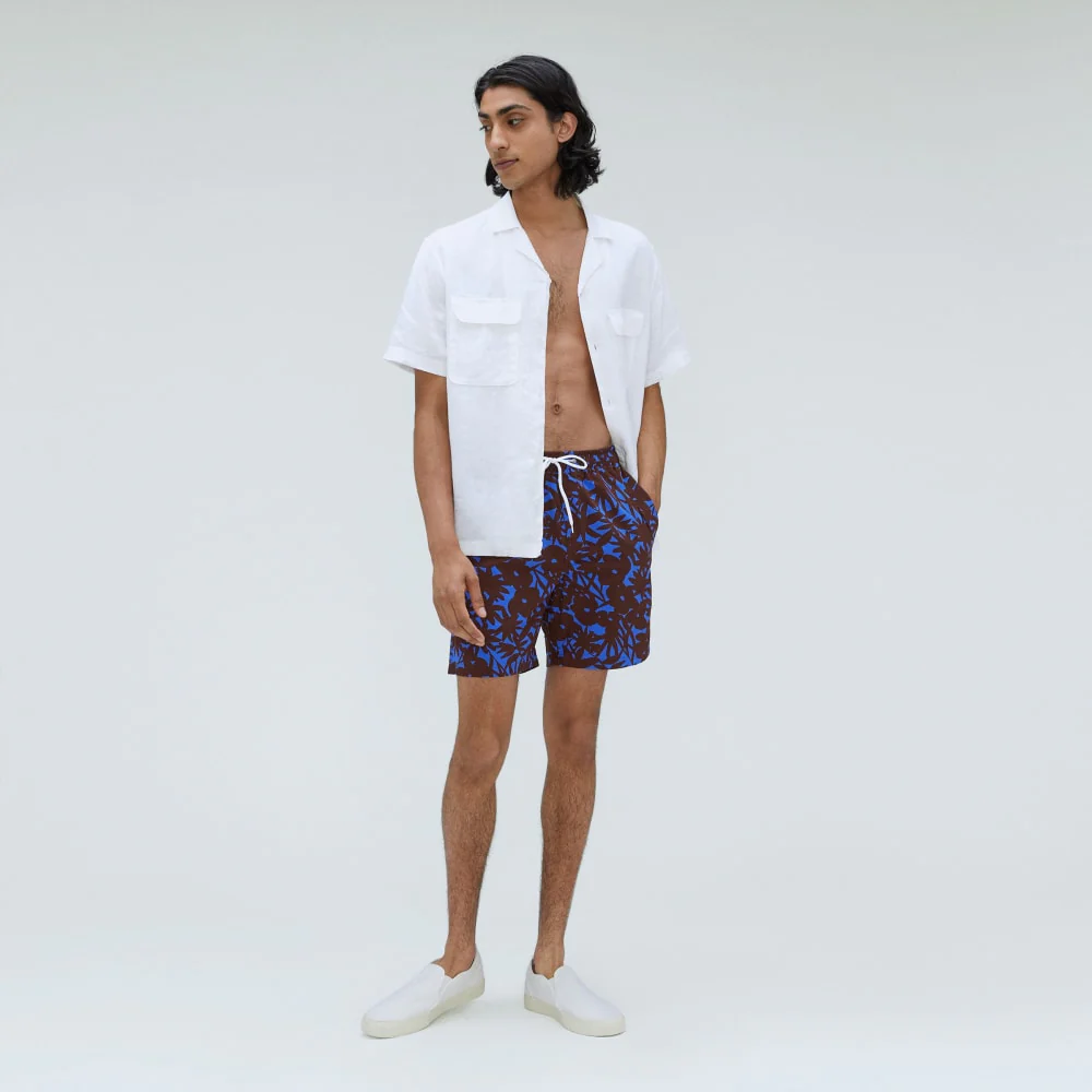 The ReNew Swim Short | Chicory Floral