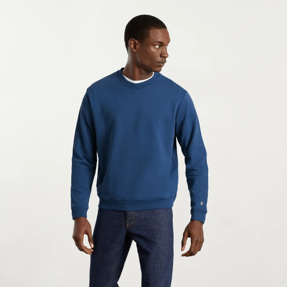The Track Crewneck Sweatshirt | Deep Blue
