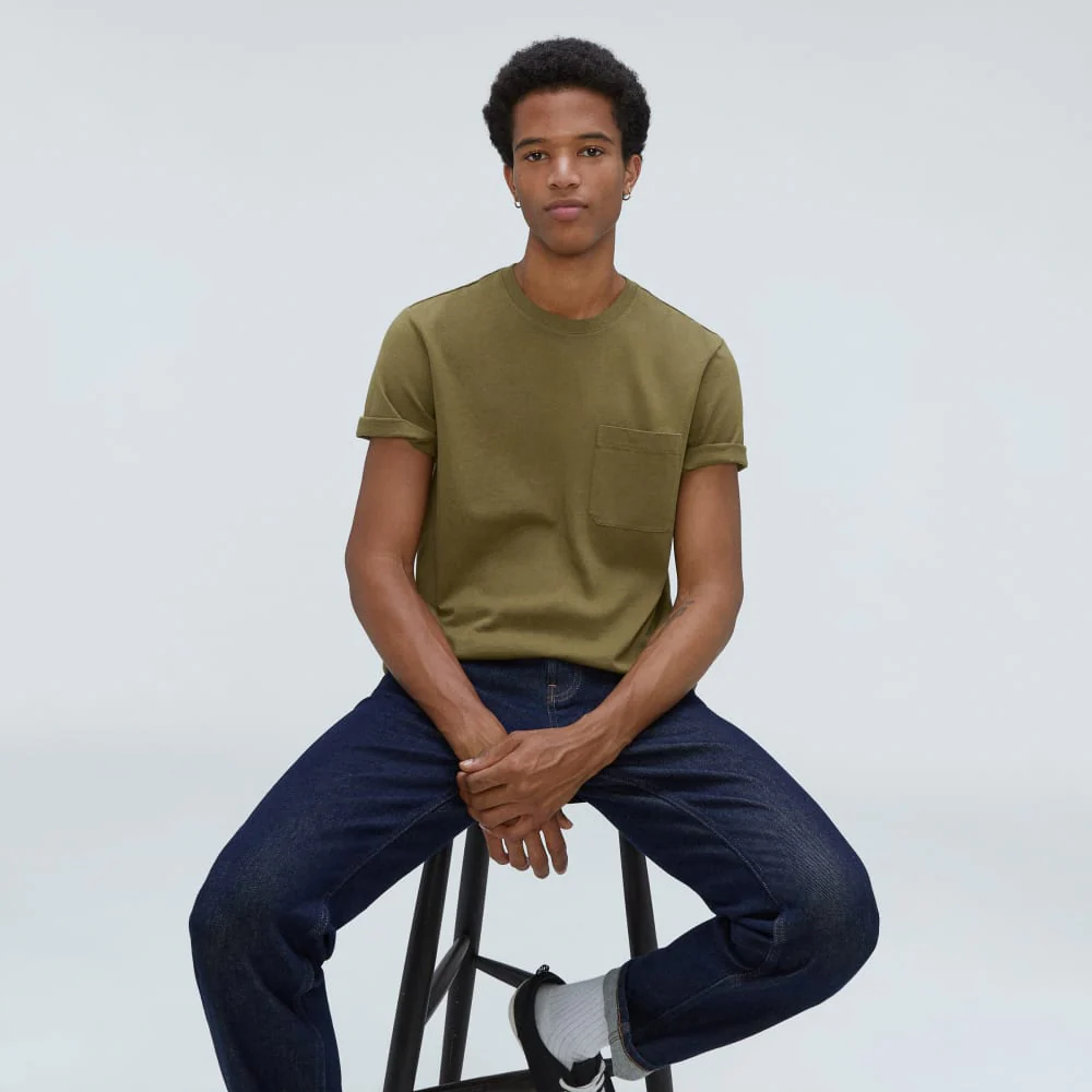 The Premium-Weight Pocket Tee | Uniform | Olive