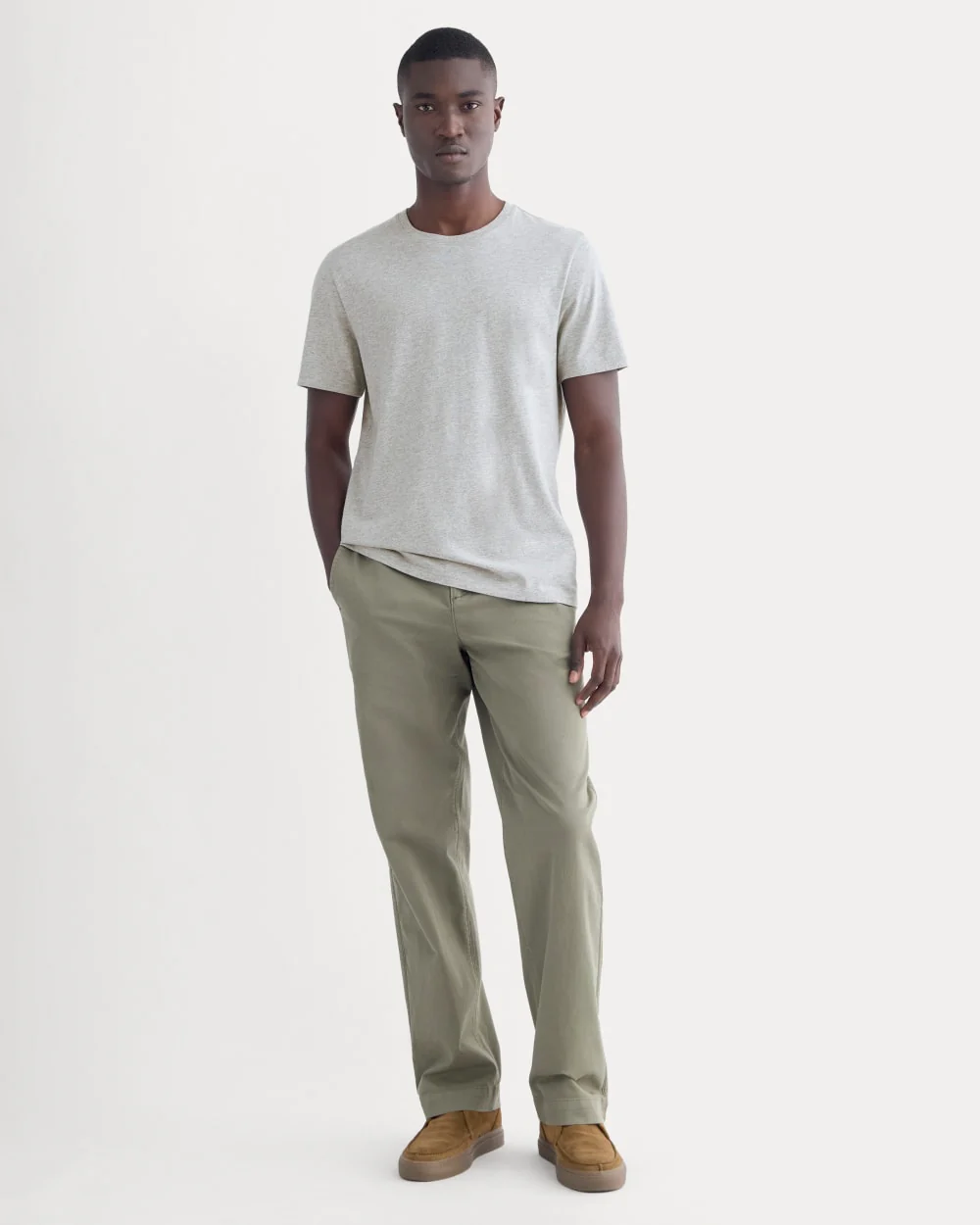 The Essential Organic Crew |  Heathered Grey