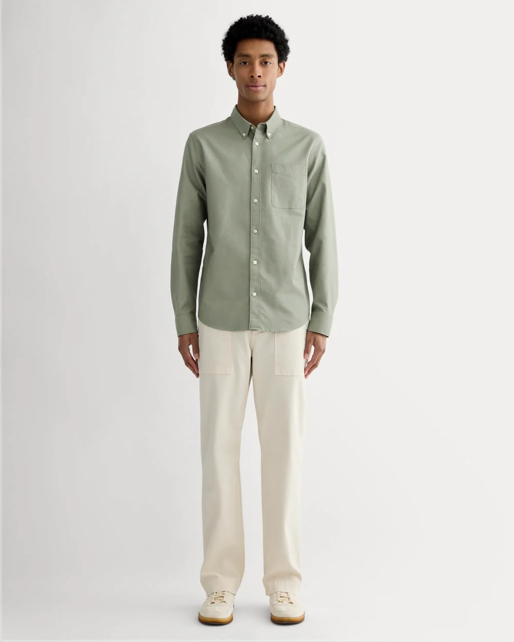 The Slim Oxford Shirt | Sage Green | Standard