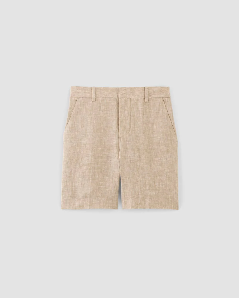 The 7 Linen Trouser Short | Cornstalk Chambray