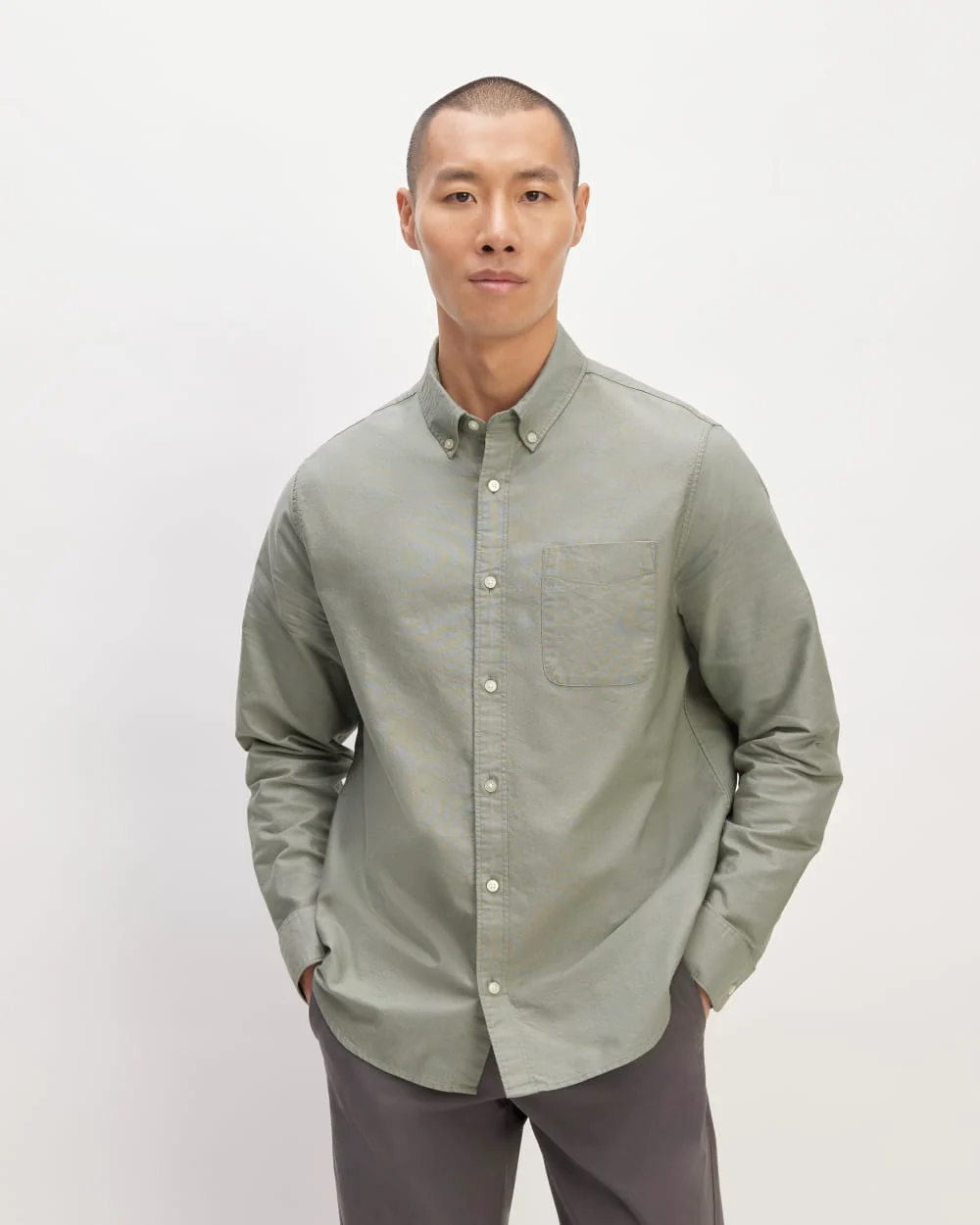 The Classic Oxford Shirt | Sage Green | Tall
