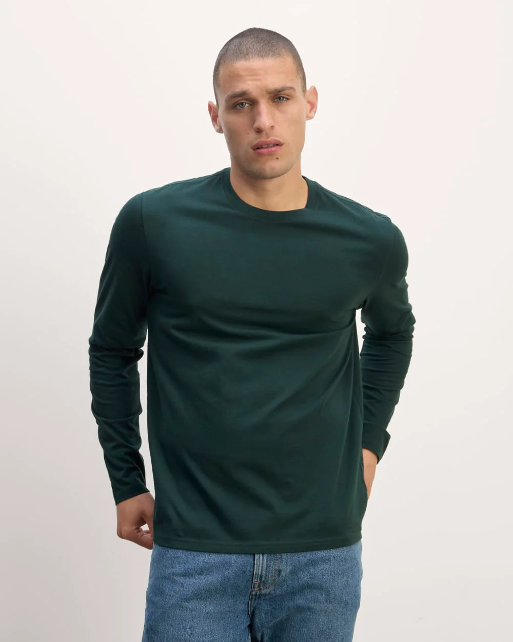 The Essential Organic Long-Sleeve Tee | Scarab