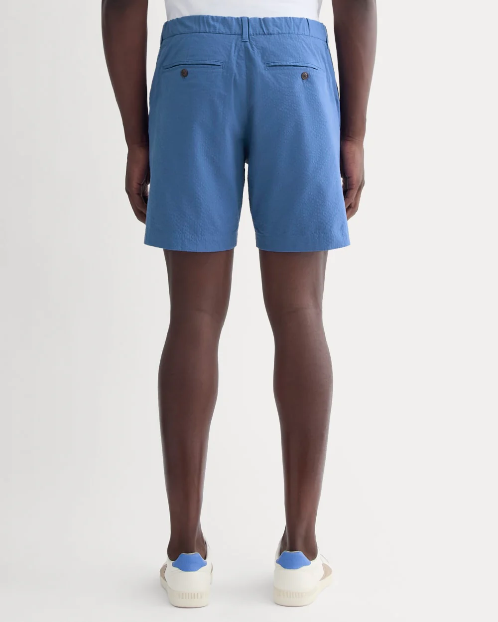 The Seersucker Short | Soft Cobalt
