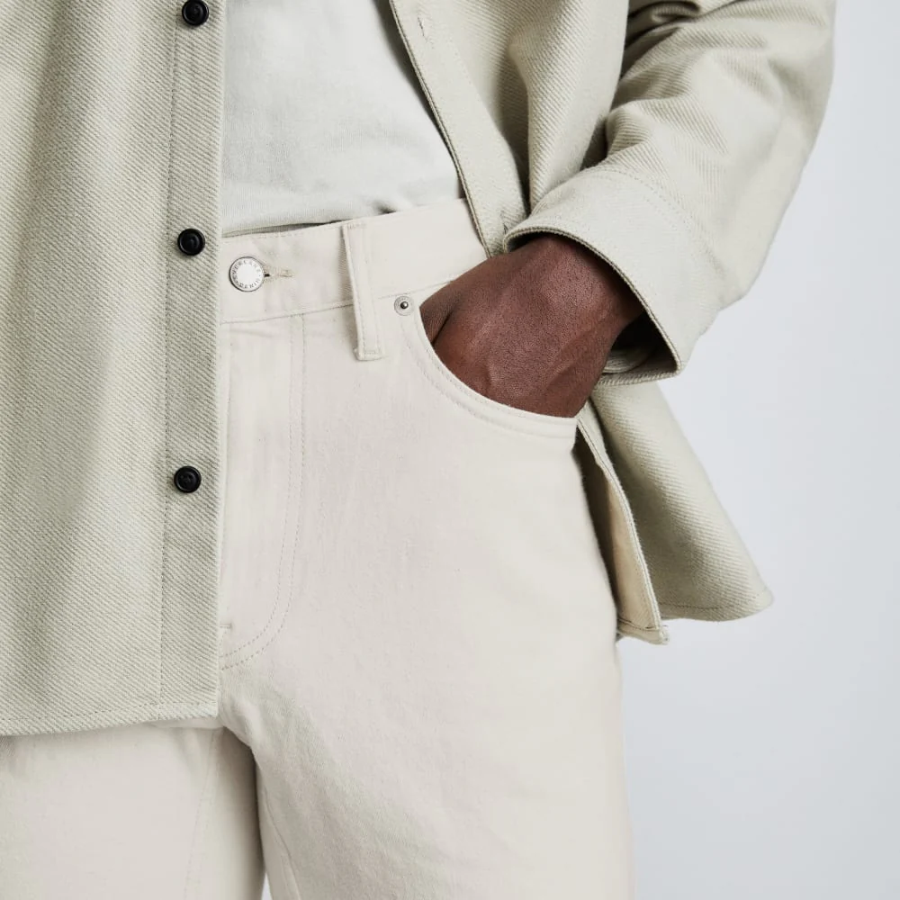 The Organic Cotton Slim-Fit Jean | Ecru