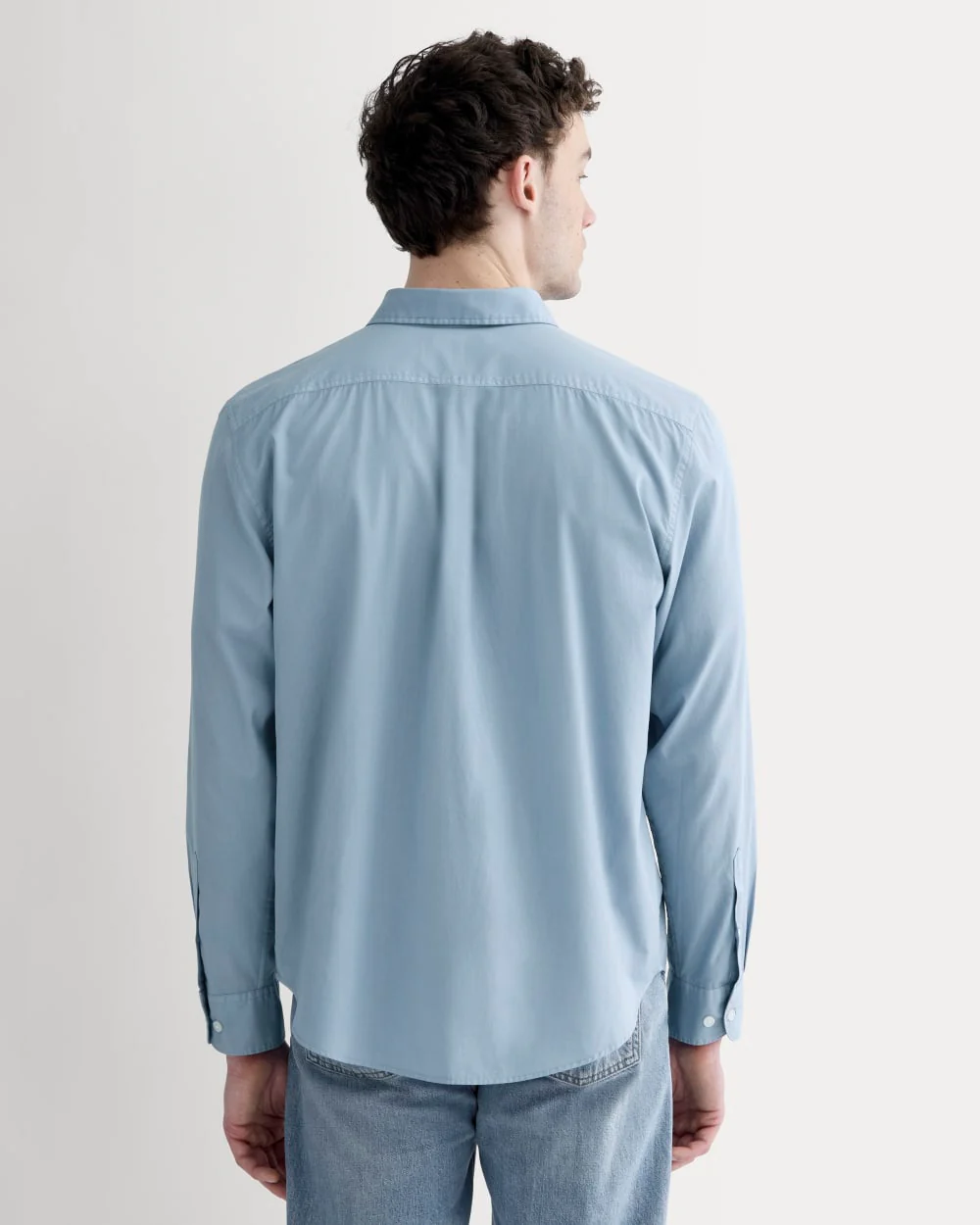 The Washed Poplin Shirt | Soft Blue