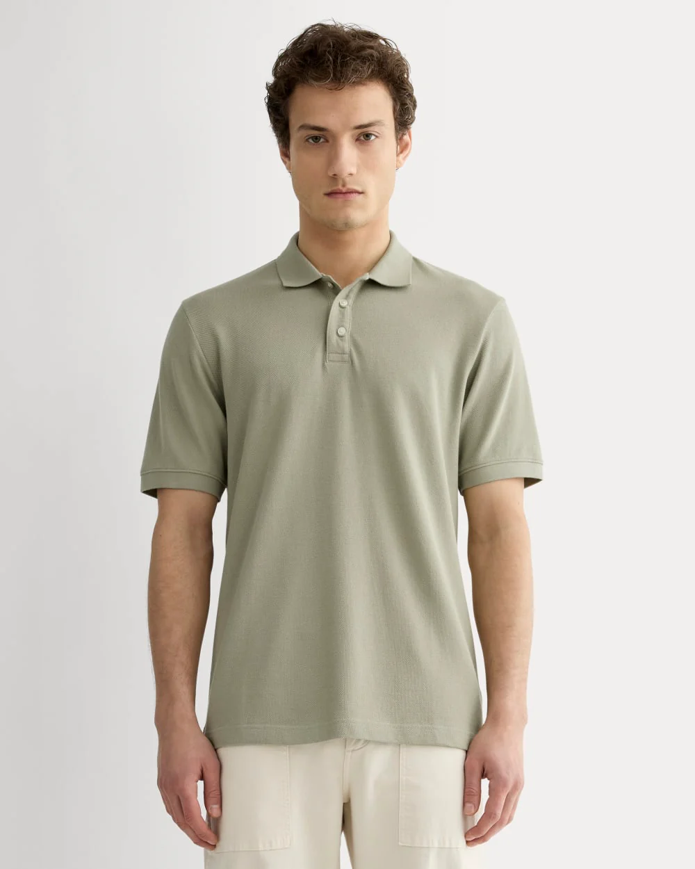 The Pique Polo | Eucalyptus
