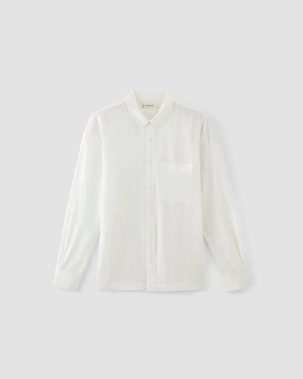 The Linen Straight Hem Shirt | White