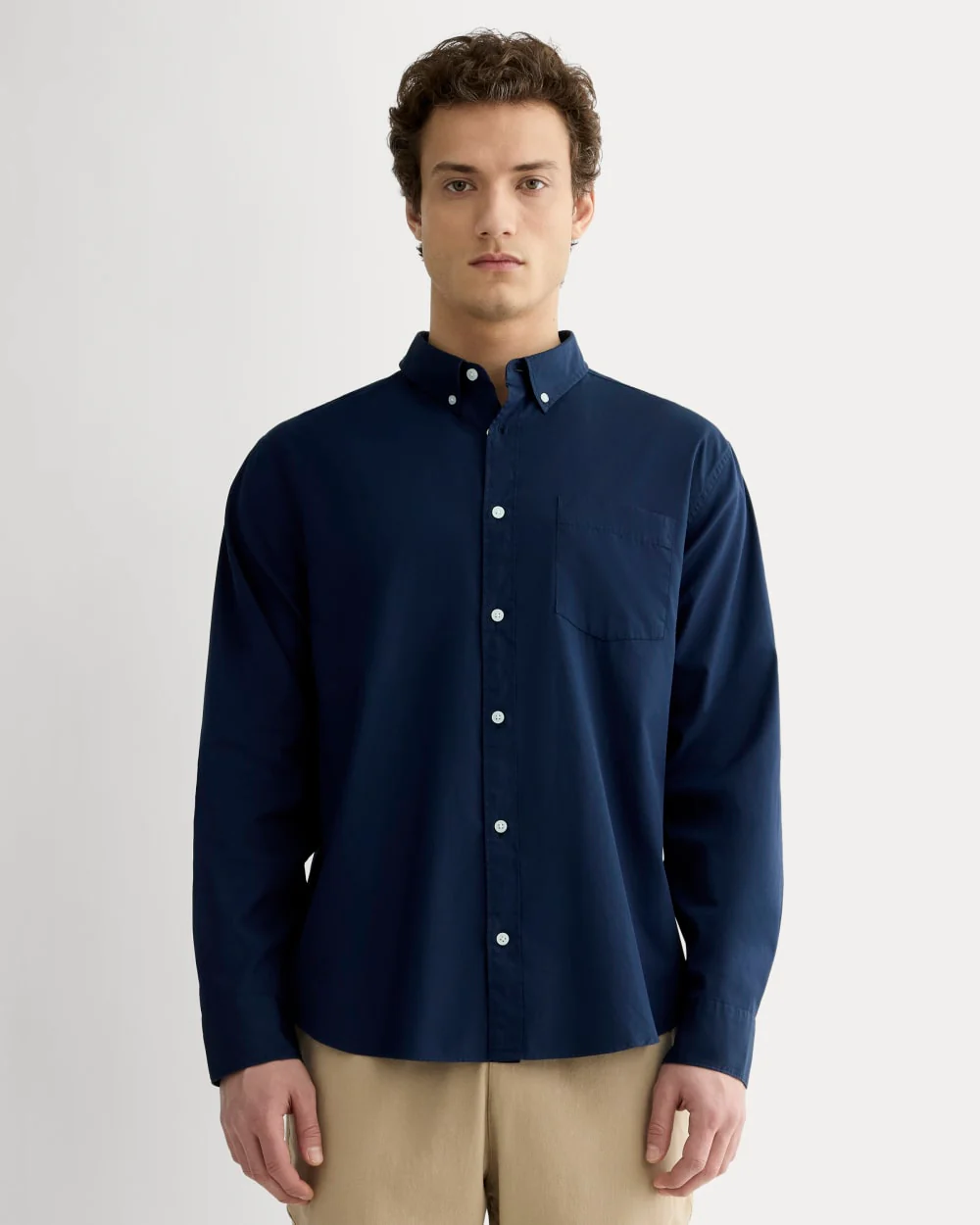 The Washed Poplin Shirt | Navy