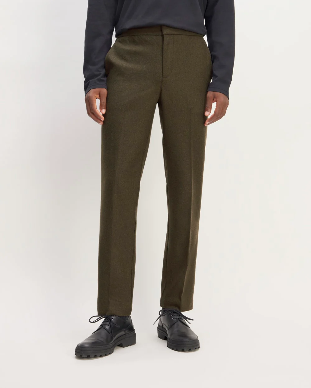 The Wool Flannel Pant | Dark Green