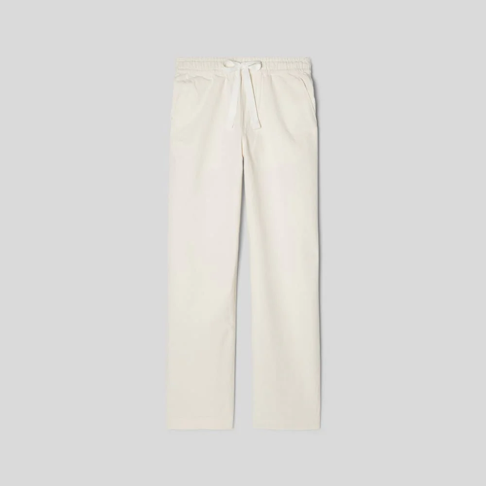 The Canvas Organic Cotton Drawstring Pant | Bone