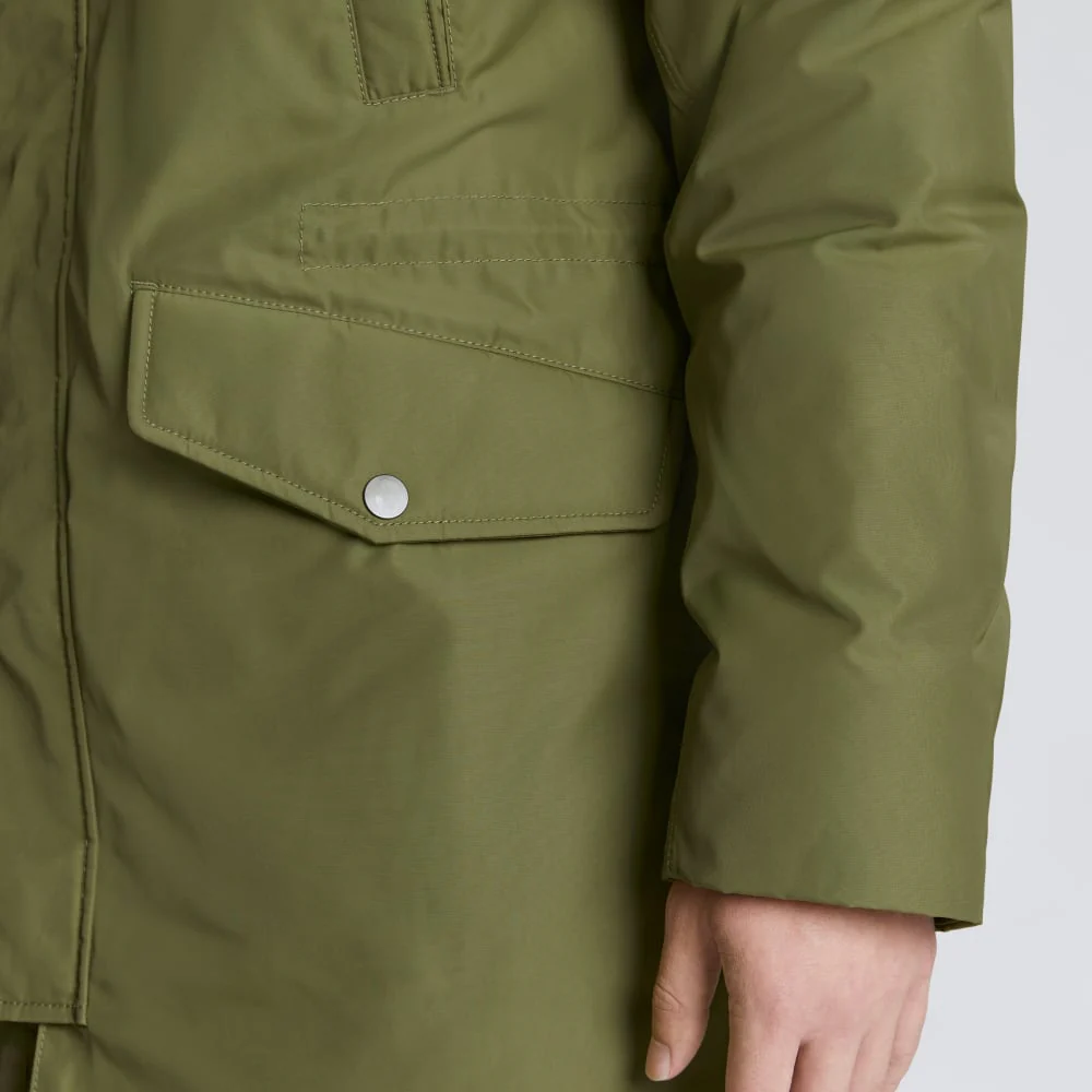 The ReNew Long Parka | Moss