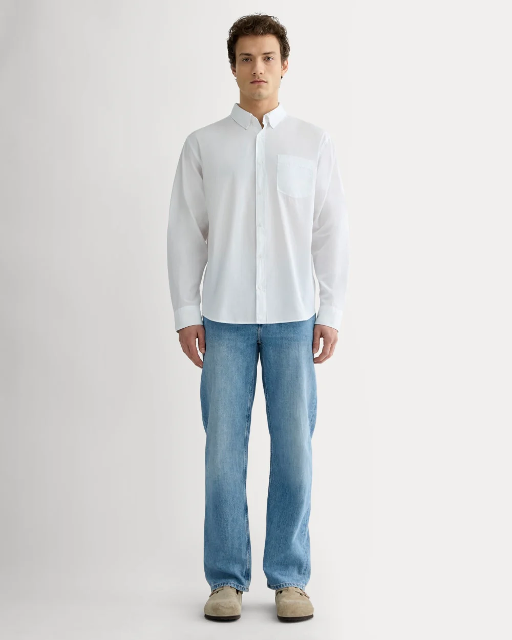 The Washed Poplin Shirt | White