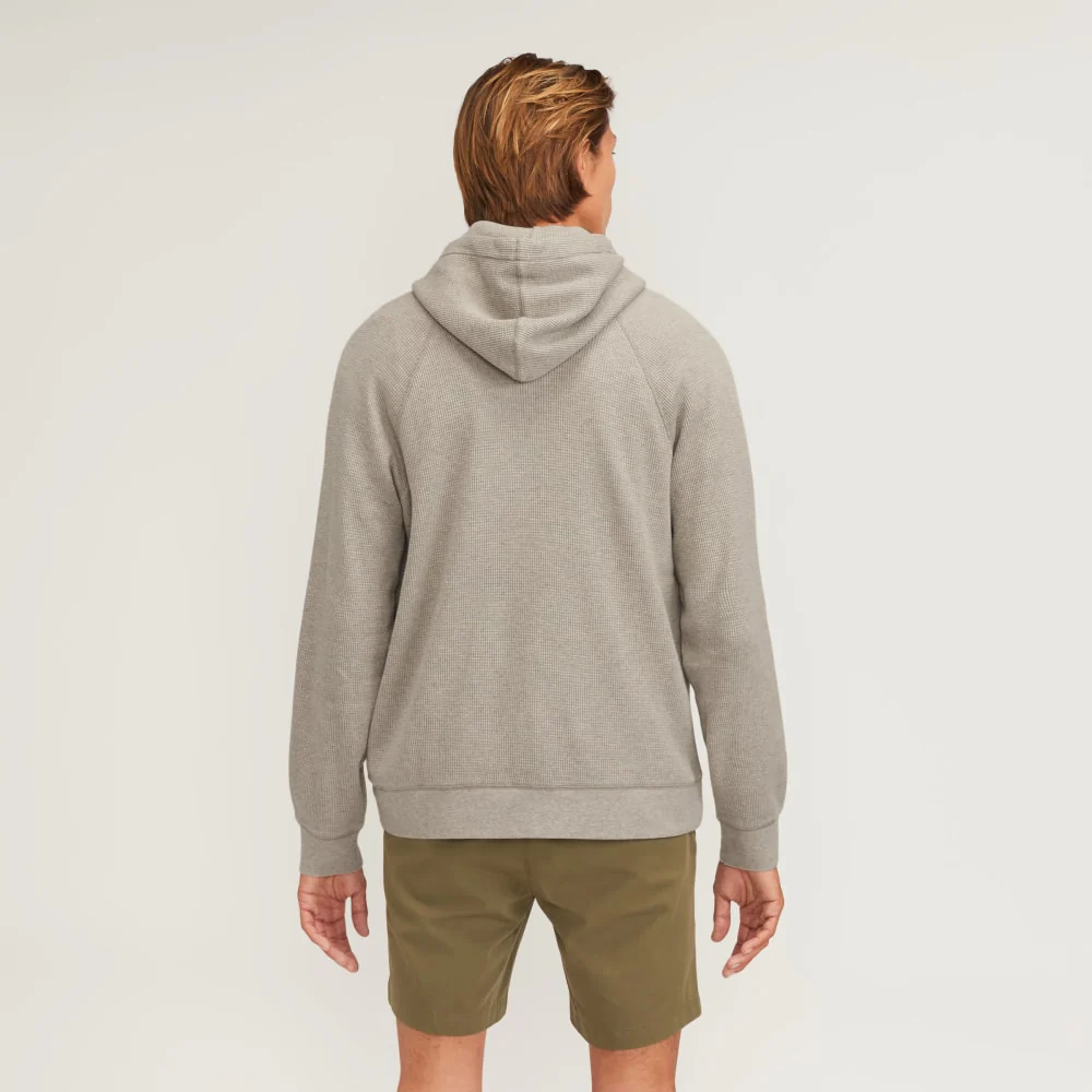 The Waffle-Knit Hoodie | Heathered Oatmeal