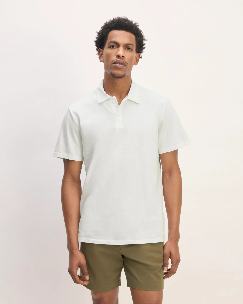 The Premium Weight Short-Sleeve Polo | White