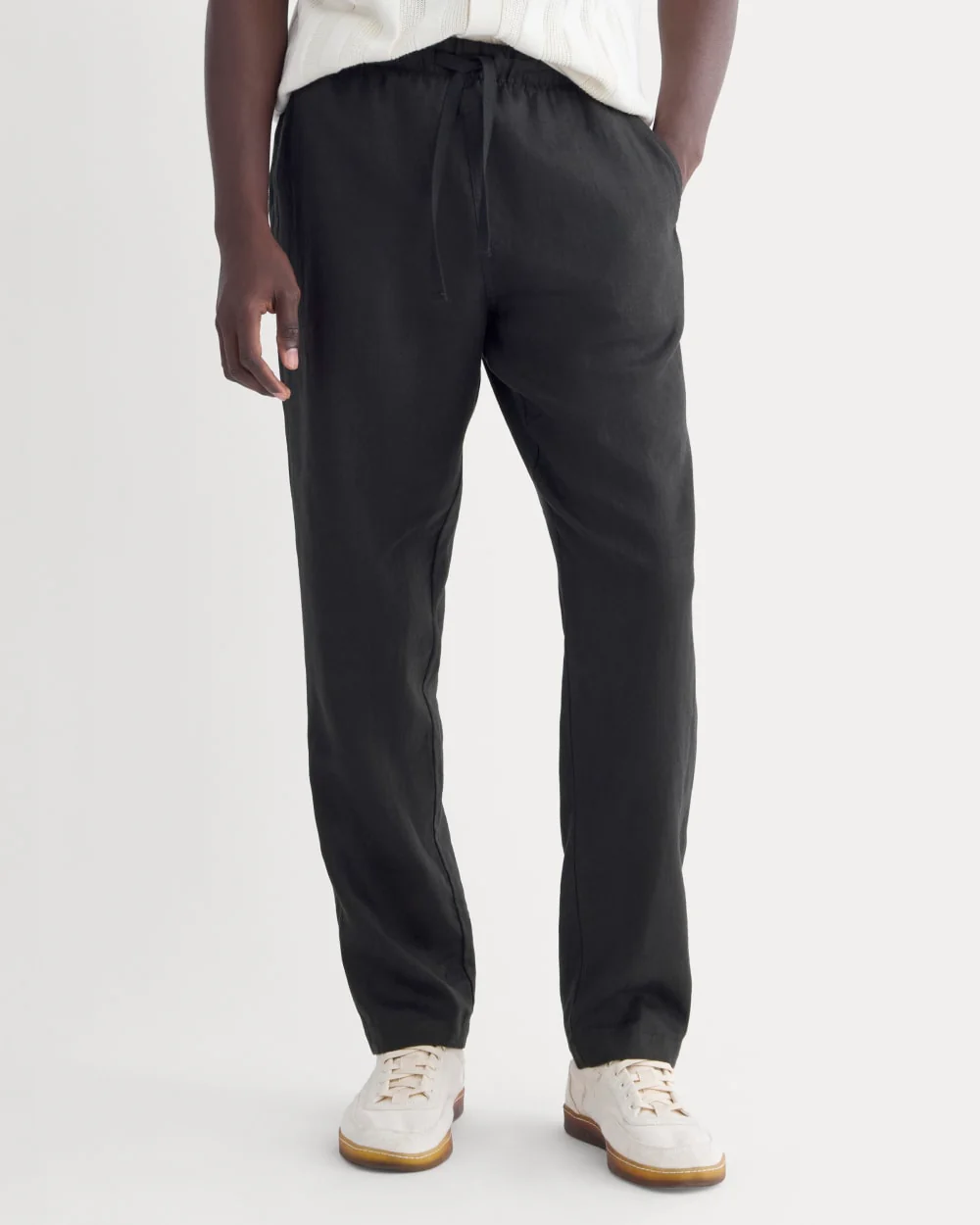 The Linen Easy Pant | Black