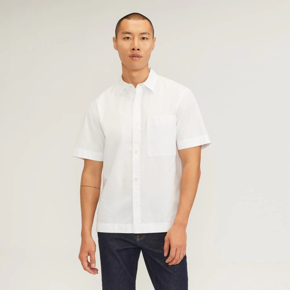 The Poplin Short-Sleeve Shirt | White
